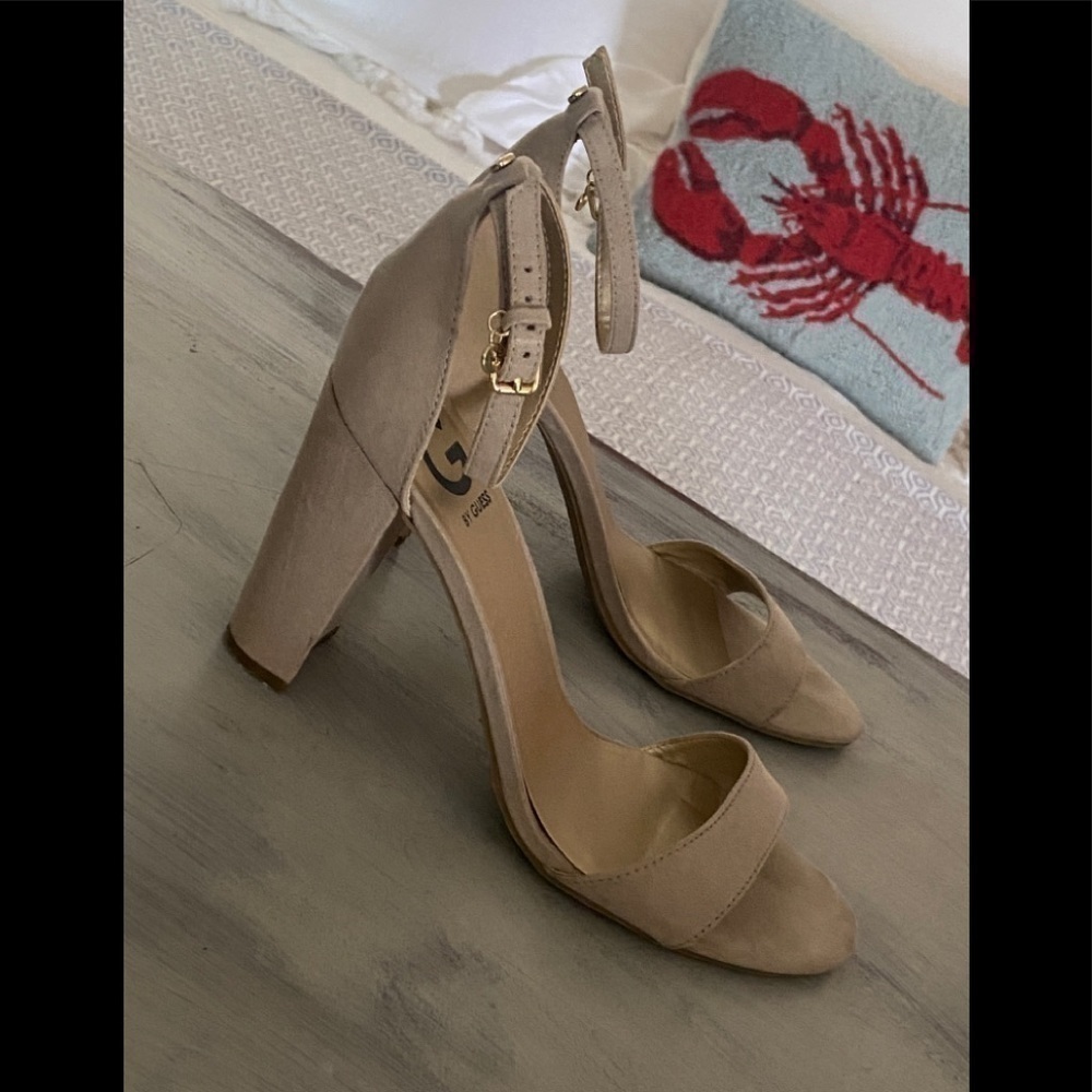 G by Guess Shantel 5 Natural Suede Sandal​​​​​​​​​​​ - Picture 5 of 11